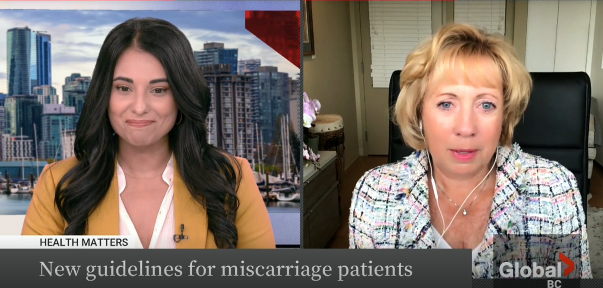RID Program Leader Dr. Deborah Money Interviewed on Global News BC to Discuss the New SOGC Guidelines on Miscarriage Care!